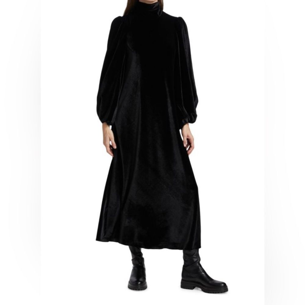 NO PISE LA GRAMA La Riviera Velvet Dress  black dress SIZE 0 new with tags